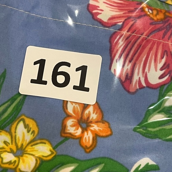 Polo Ralph Lauren XL Fully Lined Light Blue Floral Pattern Logo Swim Trunks - Picture 12 of 12